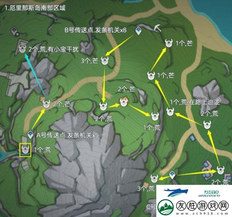 原神發(fā)條機(jī)關(guān)齒輪收集路線一覽
