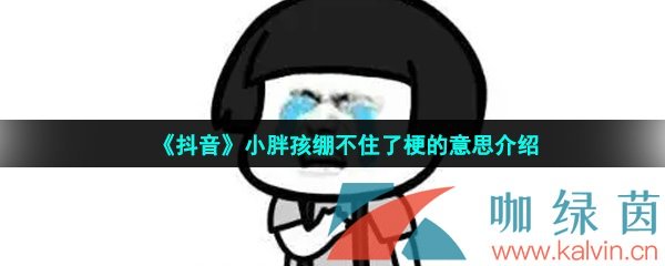 抖音小胖孩繃不住了是什么梗-小胖孩繃不住了梗的意思介紹