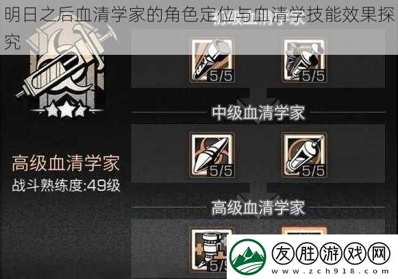 明日之后血清學家的角色定位與血清學技能效果探究